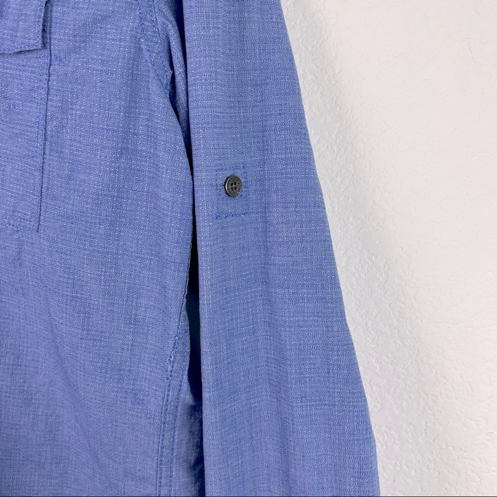 Calvin Klein Jeans Shirt Mens Size Small Denim Collar Button Down Blue Preowned - Picture 5 of 8